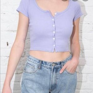 brandy melville lavender zelly top